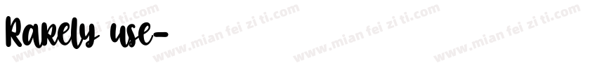Rarely use字体转换